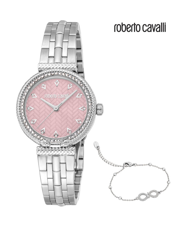Roberto Cavalli Ladies Watch with Bracelet